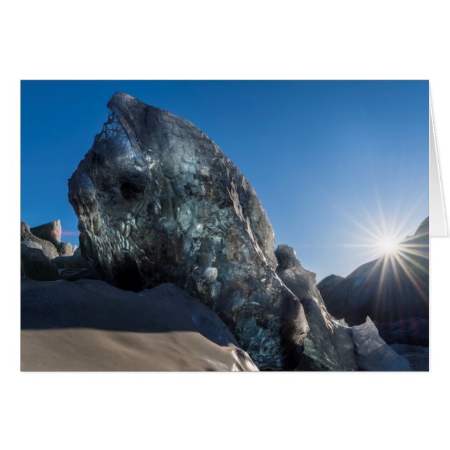 Sunbeam and ice, Island (Vorderseite (Horizontal))