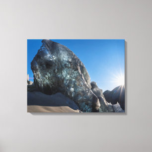 Sunbeam and ice, Island Leinwanddruck