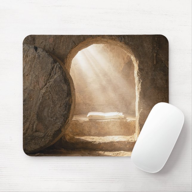 Sunbeams In an Empty Tomb Mousepad (Mit Mouse)