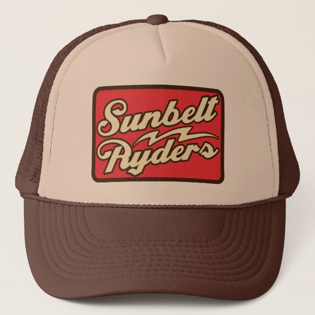 Sunbelt Ryders Retro Logo-Fernlastfahrer-Hut Truckerkappe (Vorderseite)