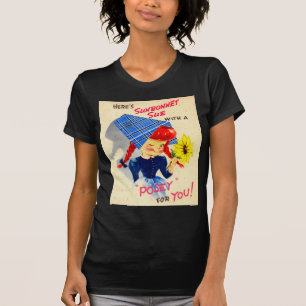 Sunbonnet Sue aus den 1940er Jahren hat eine Lust T-Shirt