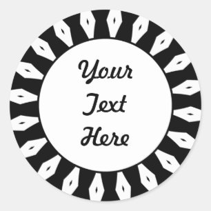 SunBurst 04 Runder Aufkleber