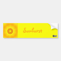 Sunburst-Autoaufkleber