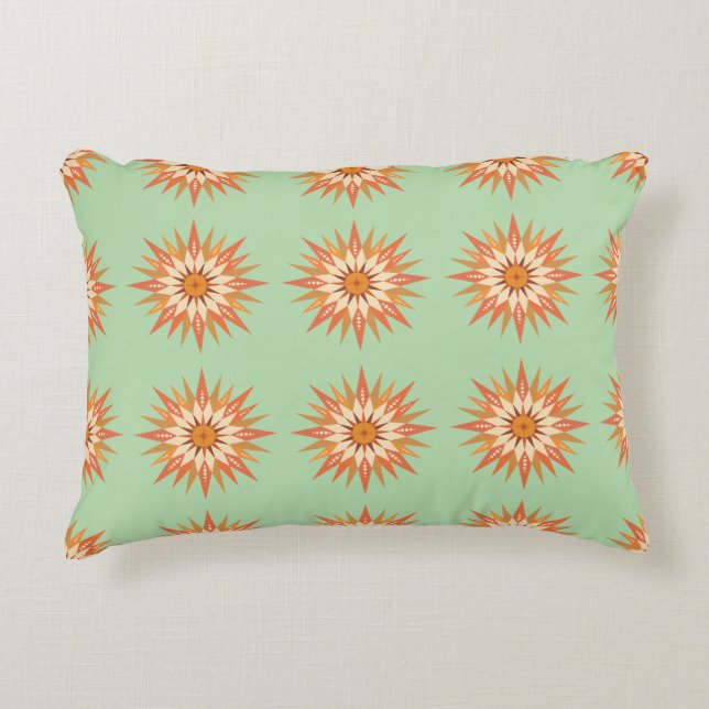 Sunburst Boho Accent Pillow Dekokissen (Vorderseite)
