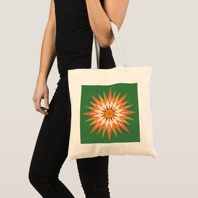 Sunburst Boho Tote Bag Tragetasche (Vorderseite (Produkt))