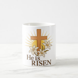 Sunburst Cross & Lily Faith Kaffeetasse