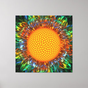 "Sunburst Daisy" Stretched Canvas Print Leinwanddruck