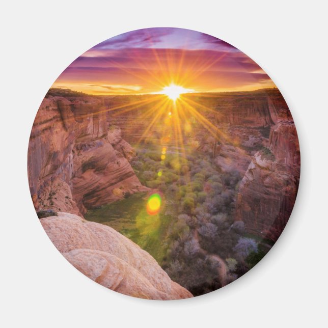 Sunburst in Canyon de Chelly, AZ Magnet (Vorne)