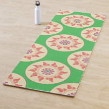 Sunburst Mandala Friedlich Yoga Mat