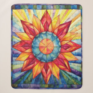 Sunburst Medallion Quilt Sherpadecke