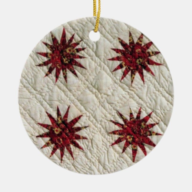 Sunburst Quilt 2925 Keramikornament (Vorne)