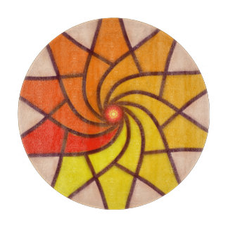 Sunburst Spiral Schneidebrett