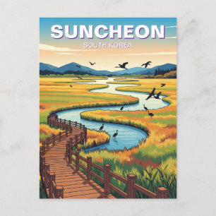 Suncheon Südkorea Postkarte