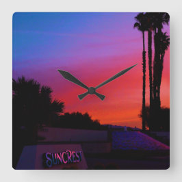 SUNCREST WALL CLOCK QUADRATISCHE WANDUHR