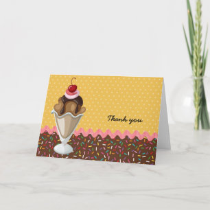 Sundae * Farbe wählen Dankeskarte