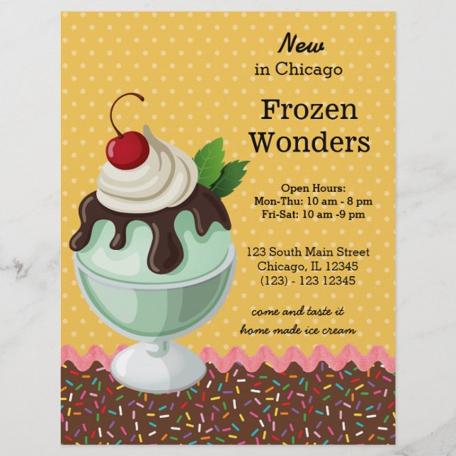 Sundae * Farbe wählen Flyer (Vorne)