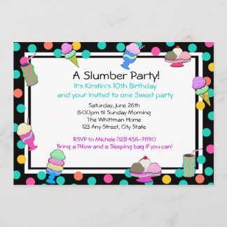 Sundae Party Birthday Einladung