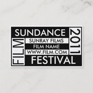 SUNDANCE FILM-FESTIVAL-VISITENKARTE 2011 VISITENKARTE