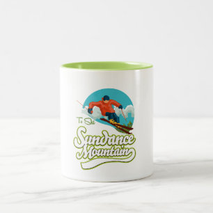 Sundance Mountains Skilogo Zweifarbige Tasse