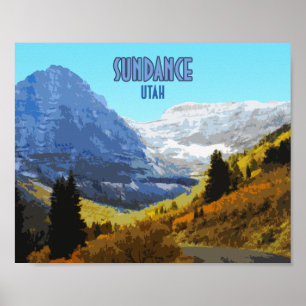 Sundance Utah Berge Vintage Poster