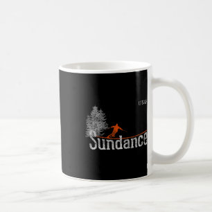 Sundance Utah im Stil der 80er Jahre, altes Skifah Kaffeetasse