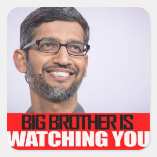 Sundar Pichai 1984 Quadratischer Aufkleber