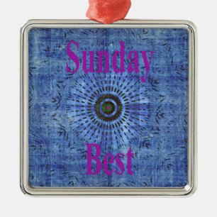 Sunday Best Ornament Aus Metall