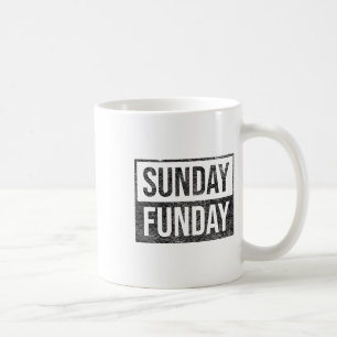 Sunday Funday Brunch Footbyll Sports Grillen Churc Kaffeetasse