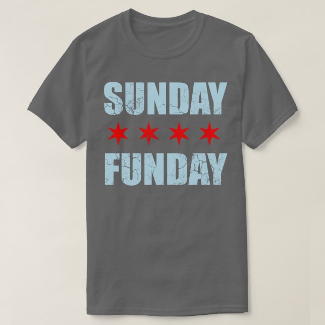 Sunday Funday Chicago Flag TShirt (Design vorne)