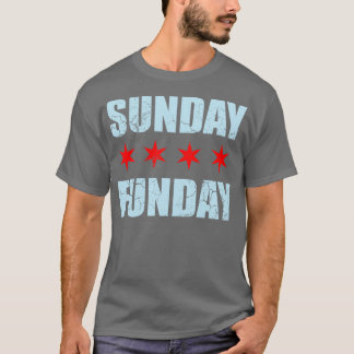 Sunday Funday Chicago Flag TShirt