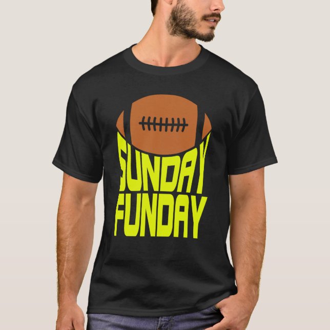 Sunday Funday Football Quote for Sport  1 T-Shirt (Vorderseite)