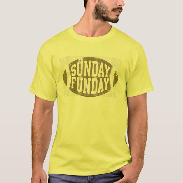 Sunday Funday Football T Shirt (Vorderseite)