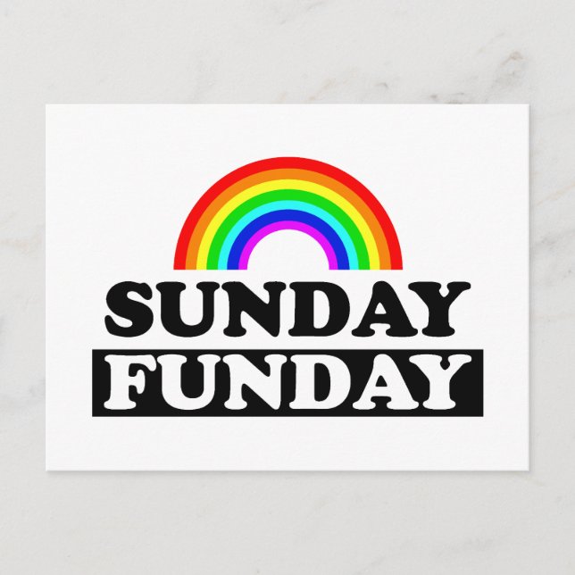 Sunday Funday Postkarte (Vorderseite)
