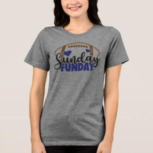 Sunday Funday Touchdown Vibes Tri-Blend Shirt