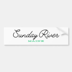 Sunday River Maine Autoaufkleber