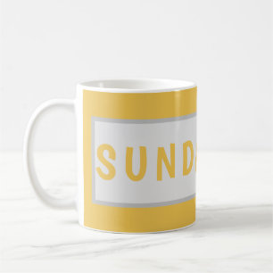 Sunday Today – Minimales Kaffeetassendesign Kaffeetasse