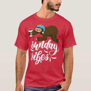 Sunday Vibes Funny Sleepy Head Sloth Liebe Women P T-Shirt