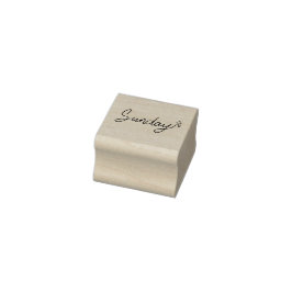 Sunday Weekday Journal Design Gummistempel