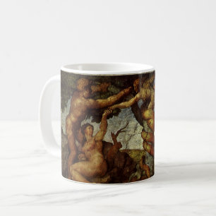 Sündenfall und Vertreibung aus dem Garten Eden von Kaffeetasse