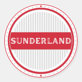 Sunderland City Pride Emblem – English Identity Runder Aufkleber