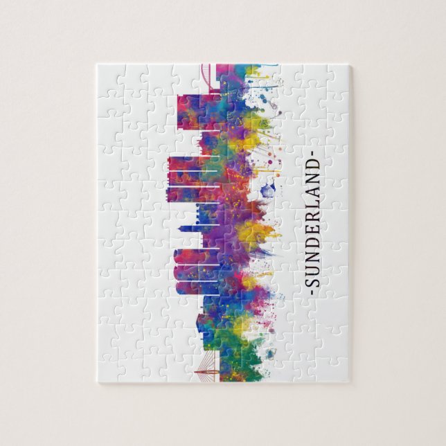 Sunderland England Skyline (Vertikal)