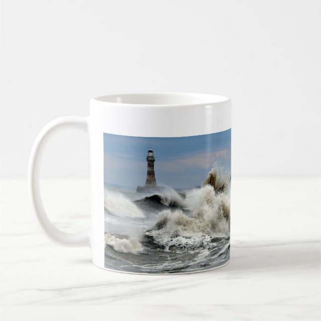 Sunderland - Roker Pier u. Leuchtturm Kaffeetasse (Links)