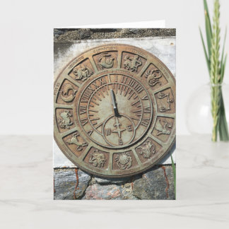 Sundial Feiertagskarte