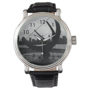 Sundial Sunset Grayscale Armbanduhr