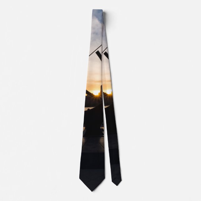 Sundial Sunset Neck Tie Krawatte (Vorderseite)