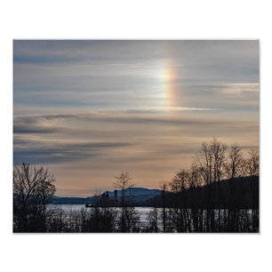 Sundog über dem Hudson Fotodruck