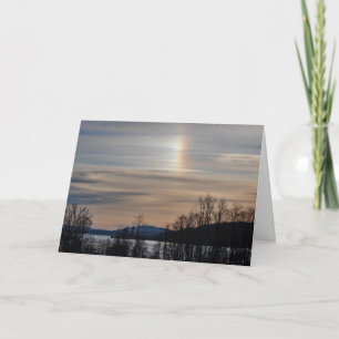 Sundog über dem Hudson Karte
