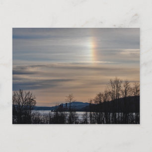 Sundog über dem Hudson Postkarte