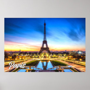 Sundown Over Paris, Frankreich Poster