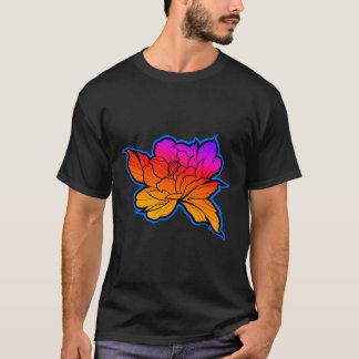 Sundown Peony Blume T-Shirt